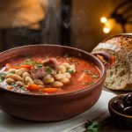 Παραδοσιακή Φασολάδα με Σύγκλινο και Ελιές