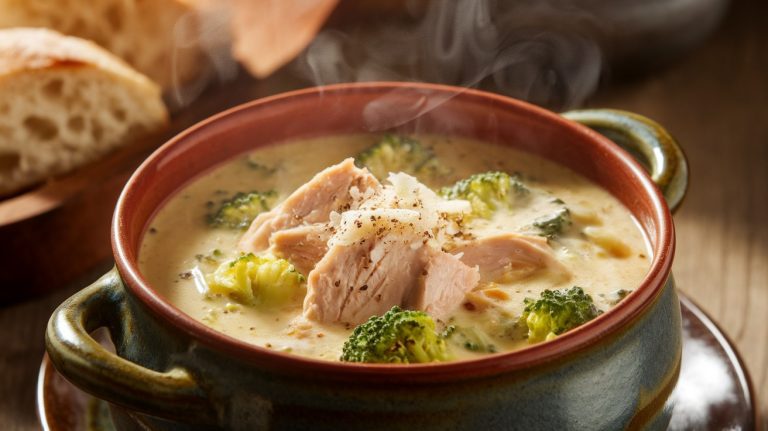 Κρεμώδης Σούπα με Κοτόπουλο & Μπρόκολο