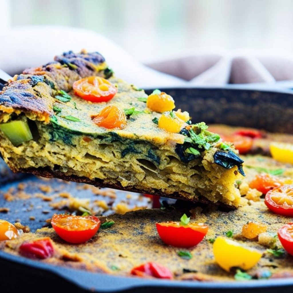 Vegan Ομελέτα με Λαχανικά
