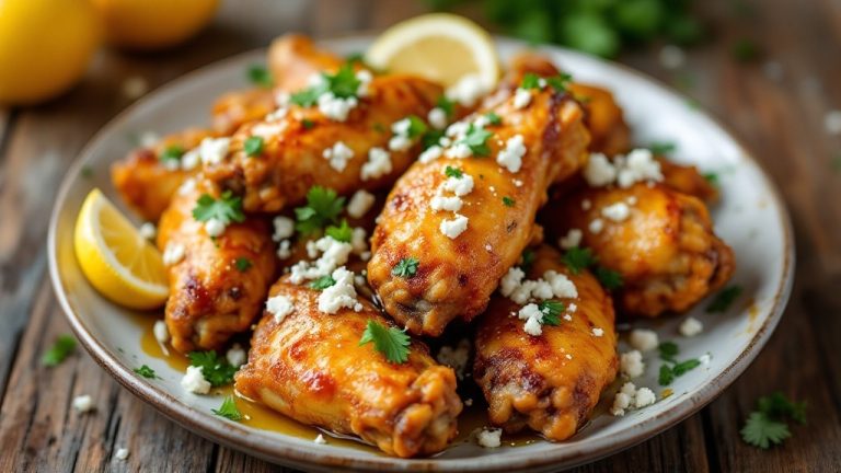 Πεντανόστιμες Φτερούγες με Λεμόνι και Φέτα – Μια Γεύση Ελλάδας