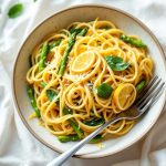 Λεμονάτα ζυμαρικά με σπαράγγια: Ελαφρύ και γευστικό γεύμα