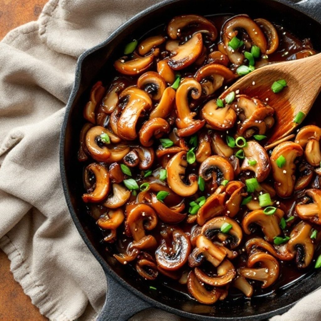 Σοταρισμένα Μανιτάρια με Σάλτσα – Γευστική Απόλαυση