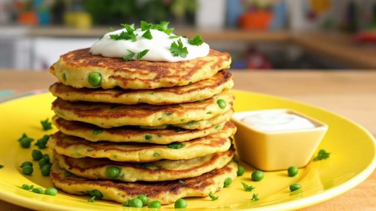 Απολαυστικές Τηγανίτες με Μπιζέλια και Τυρί – Ιδανικές για Παιδιά