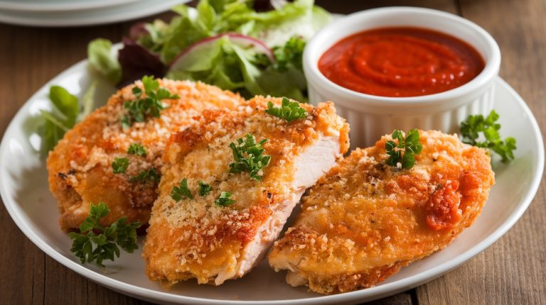 Κοτόπουλο με Παρμεζάνα στο Airfryer – Τραγανό & Λαχταριστό Πιάτο