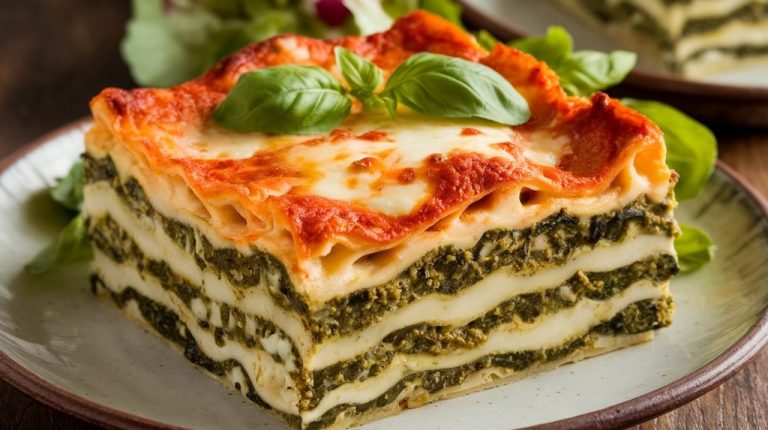 Πεντανόστιμα Λαζάνια με Σπανάκι και Πέστο