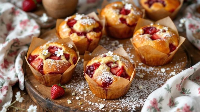 Πώς να Φτιάξετε Τέλεια Μάφινς με Μέλι και Φράουλα