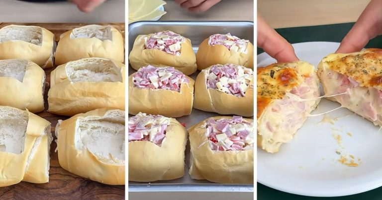 Τραγανά Ψωμάκια με Τυρένια Γέμιση