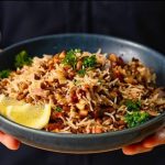 ρύζι με φακές και μανιτάρια