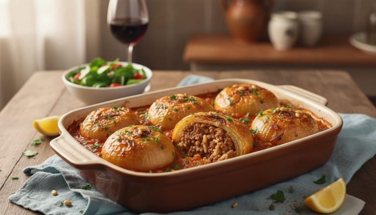 Γεμιστά Κρεμμύδια στο Φούρνο – Αυθεντική Ελληνική Συνταγή