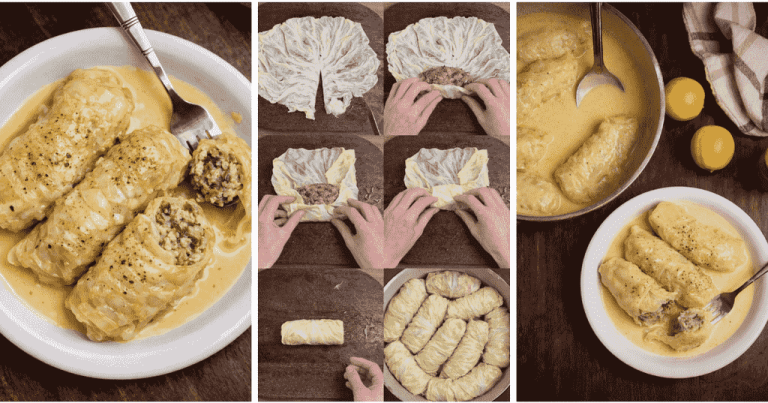 Λαχανοντολμάδες με Σάλτσα Αυγολέμονου