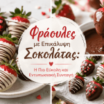 Φράουλες με Επικάλυψη Σοκολάτας