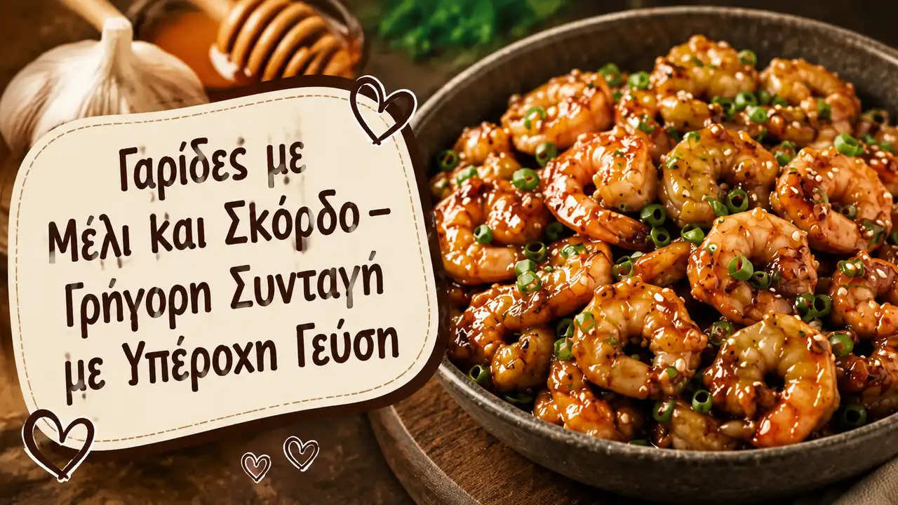 Γαρίδες με Μέλι και Σκόρδο