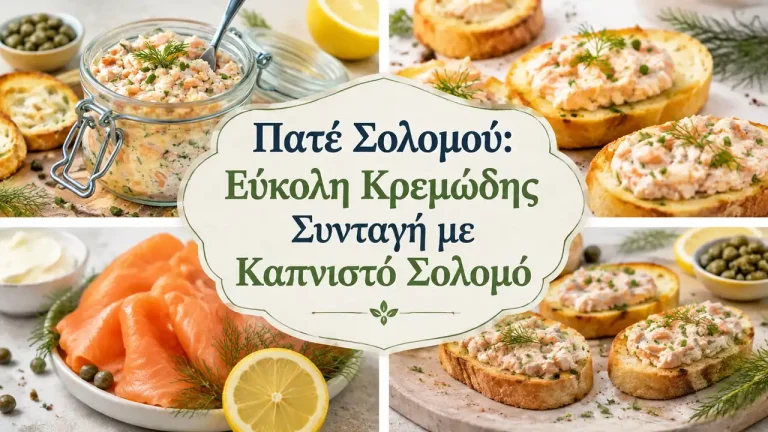 Πατέ Σολομού: Εύκολη Κρεμώδης Συνταγή με Καπνιστό Σολομό