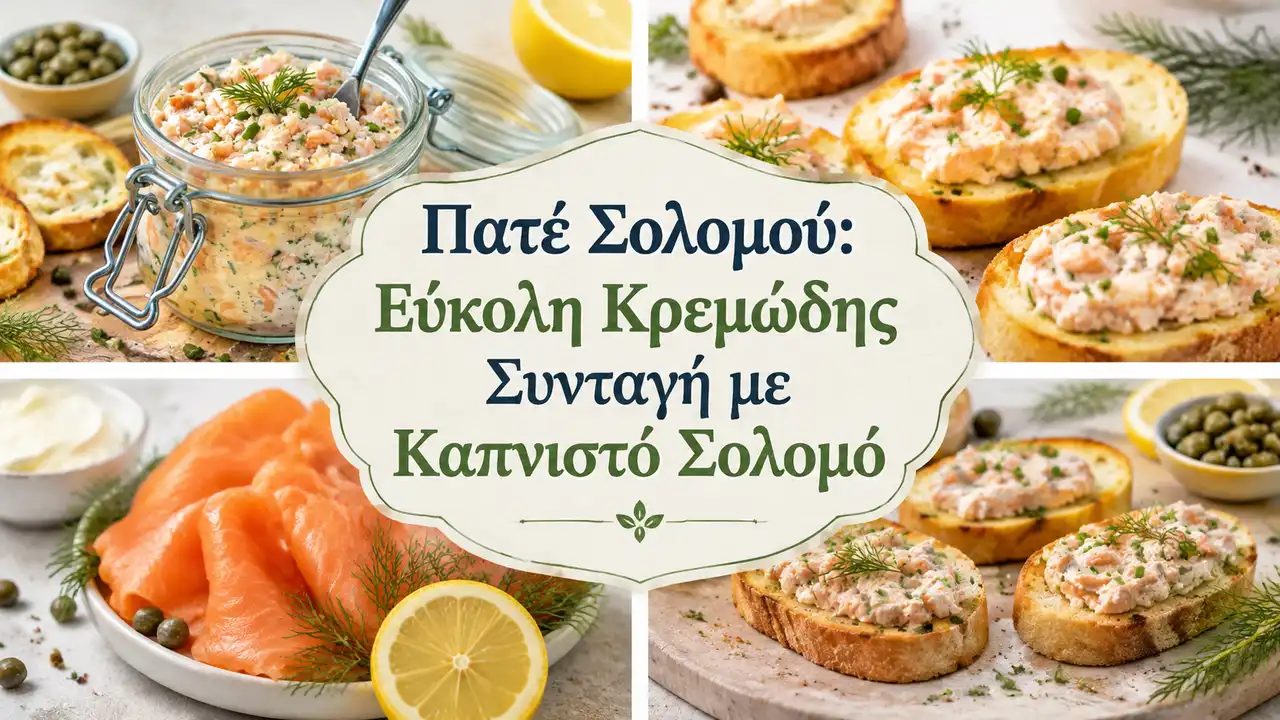 Πατέ Σολομού: Εύκολη Κρεμώδης Συνταγή με Καπνιστό Σολομό