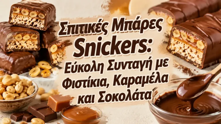 Σπιτικές Μπάρες Snickers