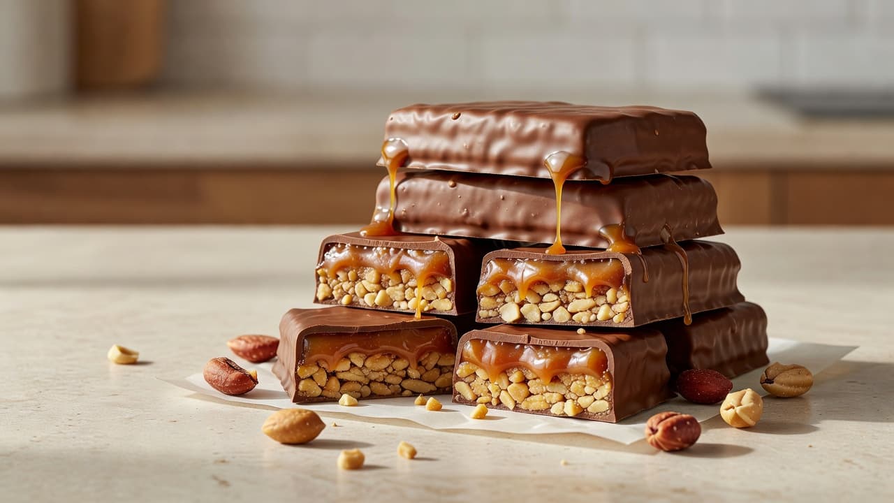 Σπιτικές Μπάρες Snickers